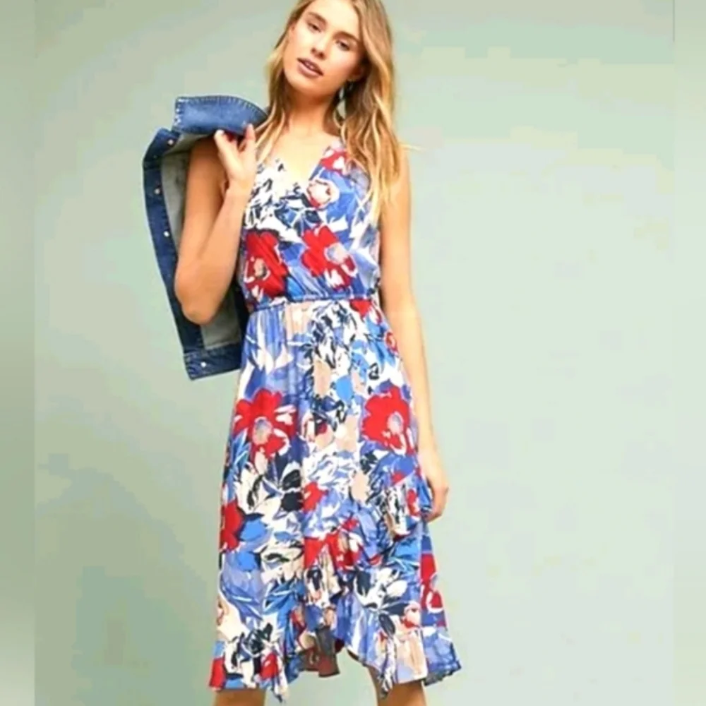 NWT ANTHRO | $158 Plenty By Tracy Reese Daphne Wrap Dress XL/XXL - Picture 1 of 3